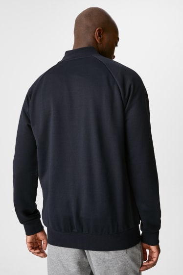 Hommes - Sweat-shirt en molleton - bleu foncé