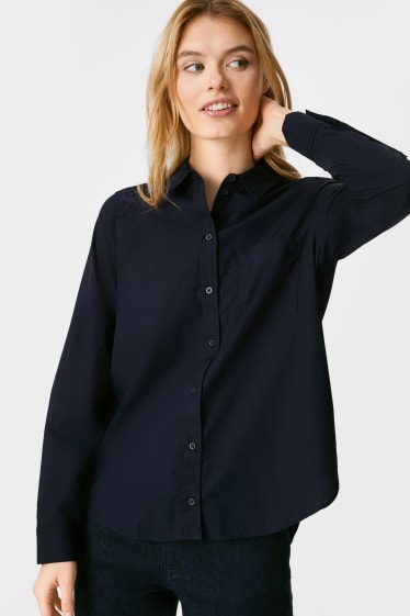 Damen - Bluse - dunkelblau