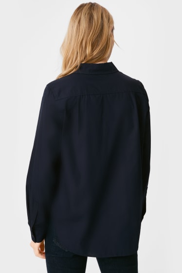 Women - Blouse - dark blue