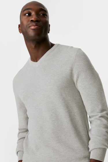 Men - Jumper - light gray-melange