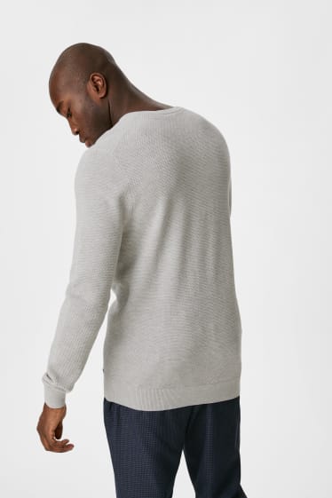 Men - Jumper - light gray-melange