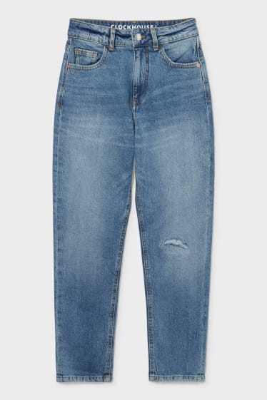 Kobiety - CLOCKHOUSE - mom jeans - dżins-niebieski