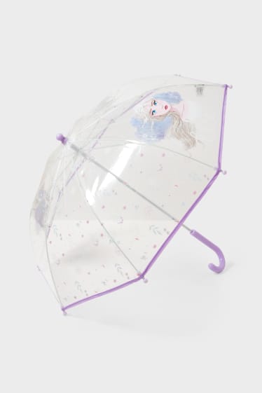 Niños - Frozen - paraguas - violeta claro