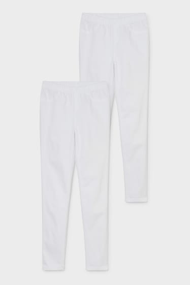 Donna - Confezione da 2 - jegging jeans - bianco