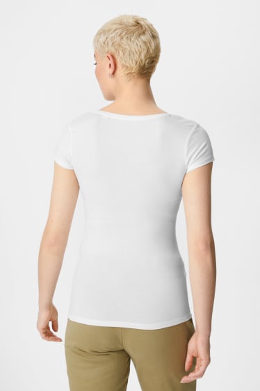 Ados & jeunes adultes - CLOCKHOUSE - lot de 2 - T-shirts - blanc