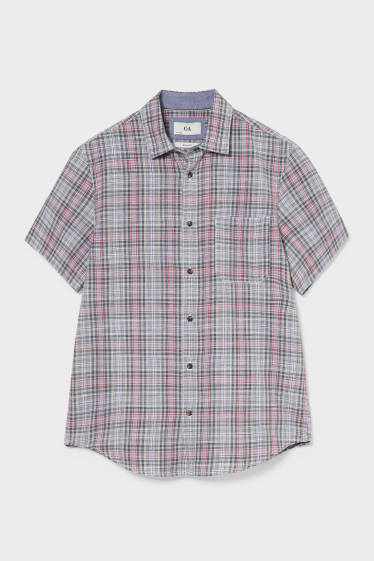 Men - Shirt - Regular Fit - Kent Collar - Check - multicolour checked