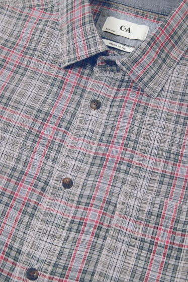 Men - Shirt - Regular Fit - Kent Collar  - Check - multicolour checked