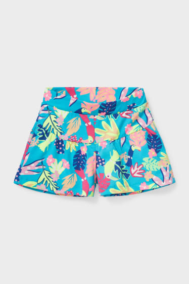 Kinderen - Sweatshort - turquoise