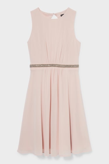 Women - Fit & flare dress - formal - pale pink