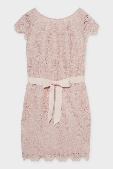 Femmes - Robe fourreau - allure festive - rose