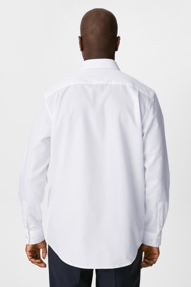 Men - Business shirt - regular fit - Kent collar - white
