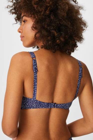Women - Bikini Top - Padded - dark blue
