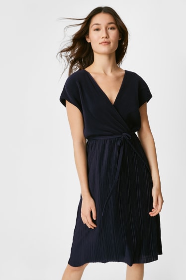 Women - Fit & Flare Dress - dark blue