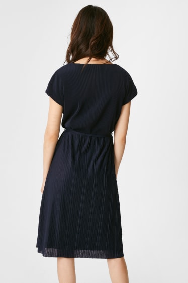 Women - Fit & Flare Dress - dark blue