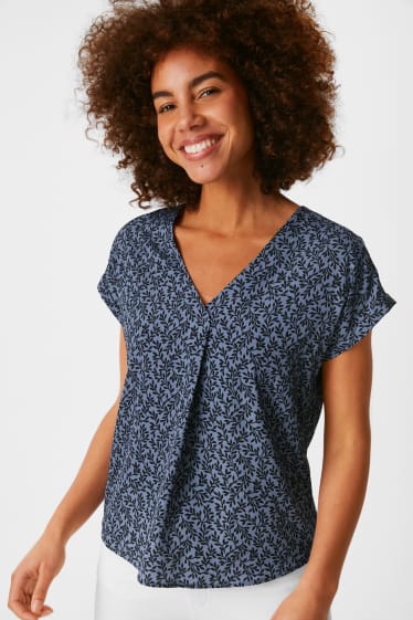 Damen - Bluse - blau