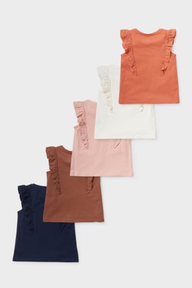 Children - Multipack of 5 - short sleeve T-Shirt - rose