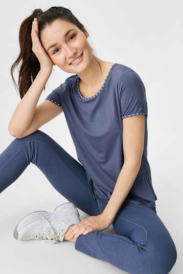 Damen - Funktions-T-Shirt - blau