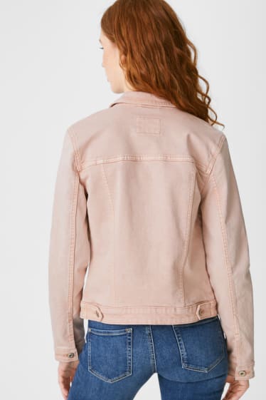 Ragazzi e giovani - CLOCKHOUSE - giacca di jeans - rosa pallido