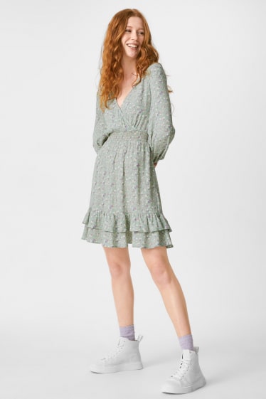 Mujer - CLOCKHOUSE - vestido - verde menta