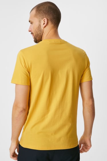 Heren - T-shirt - geel