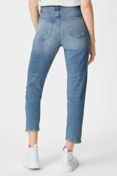 Kobiety - CLOCKHOUSE - mom jeans - dżins-niebieski