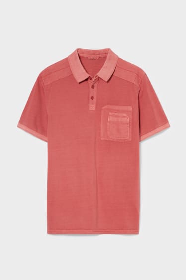 Men - Polo Shirt - light red