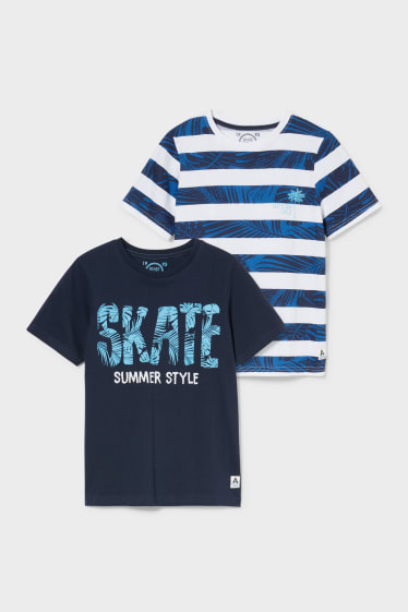 Children - Multipack of 2 - short sleeve T-shirt - dark blue