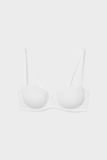 Women - Underwire bra - BALCONETTE - padded - white