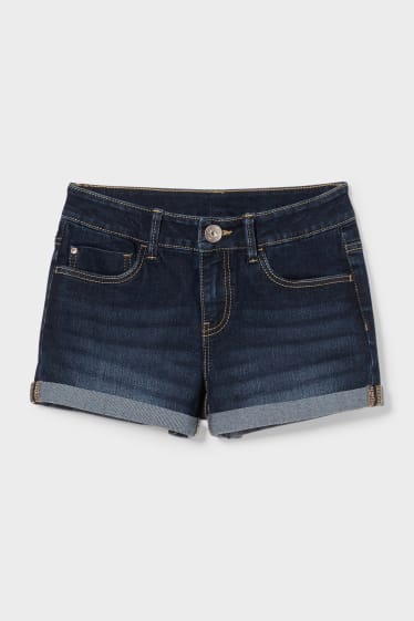 Enfants - Short en jean - jean bleu foncé