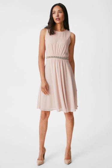 Mujer - Vestido Fit & Flare - Festivo - rosa pálido