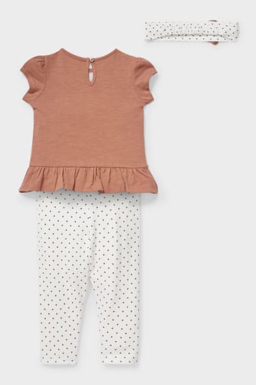 Babies - Baby Outfit  - 3 Piece - dark brown