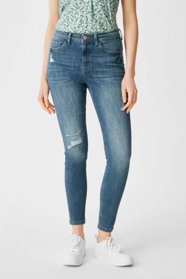 Mujer - Skinny Jeans - vaqueros - azul