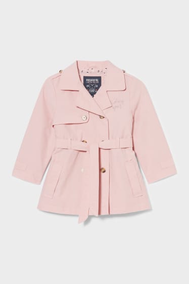 Kinder Mädchen - Trenchcoat - rosa