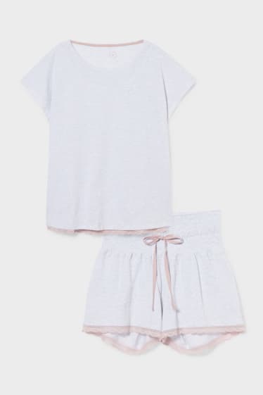 Women - Nursing Pyjamas - light gray