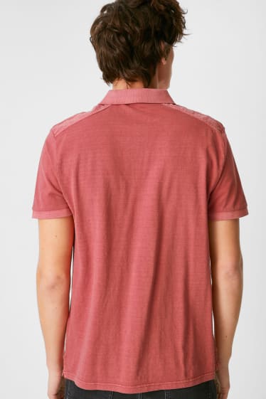 Men - Polo Shirt - light red