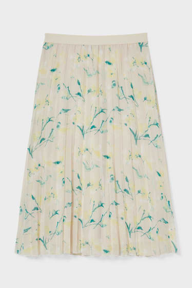 Women - Chiffon Skirt - creme