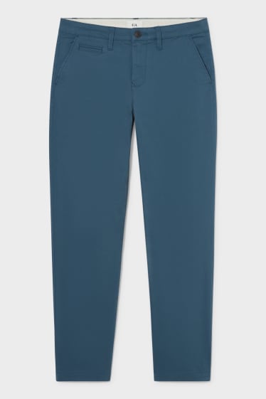 Heren - Chino - Regular Fit - donkerturquoise