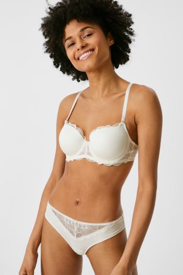 Femmes - String - blanc crème