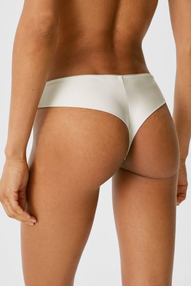 Femmes - String - blanc crème