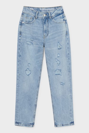 Teens & young adults - CLOCKHOUSE - mom jeans - denim-light blue