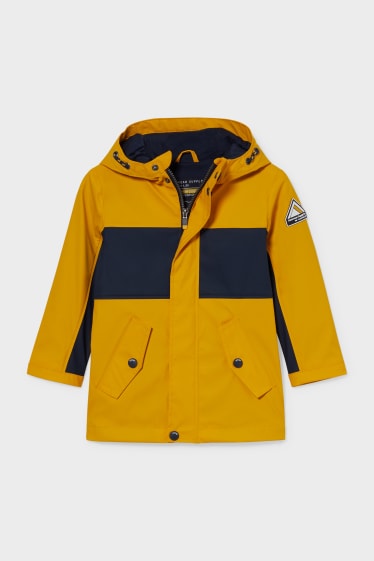 Children - Waterproof Jacket With Hood - yellow