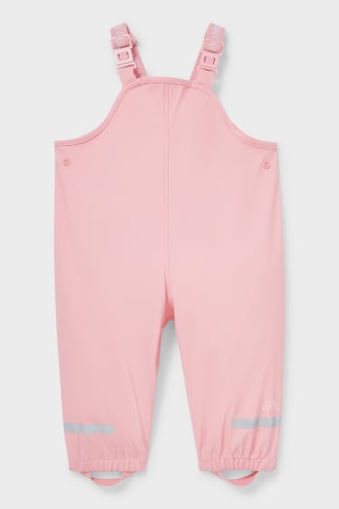 Bebeluși - Pantaloni de ploaie și noroi bebeluși - roz