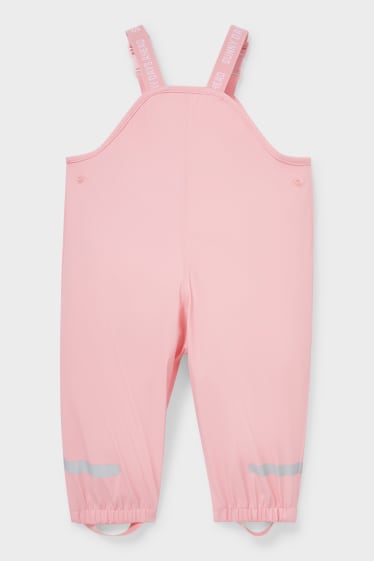 Neonati - Pantaloni impermeabili neonati - rosa