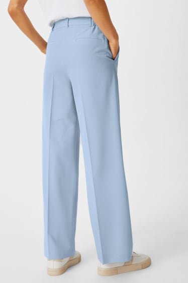 Women - Trousers - Palazzo - light blue