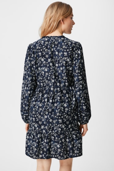 Women - Fit & Flare Dress - dark blue