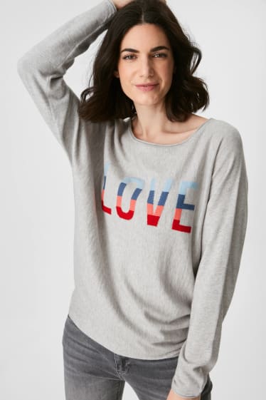 Women - Jumper - gray-melange