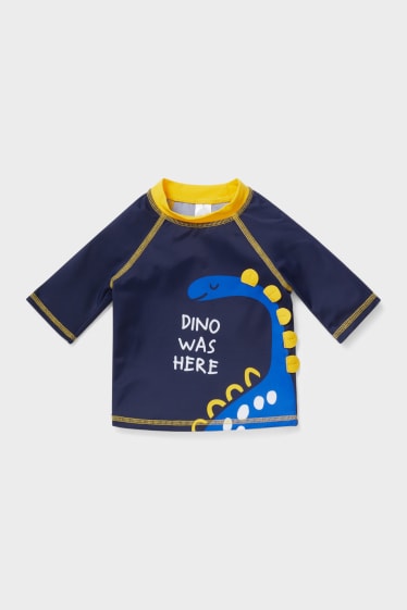 Babys - Dino - Baby-UV-Badeshirt - dunkelblau