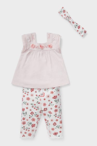 Babys - Baby-Outfit - 3 teilig - rosa