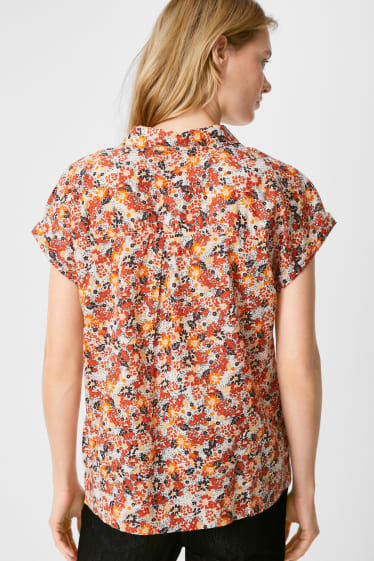 Women - Blouse - dark orange