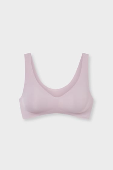 Damen - T-Shirt-BH - flieder